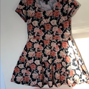 Floral Pink Skater Dress